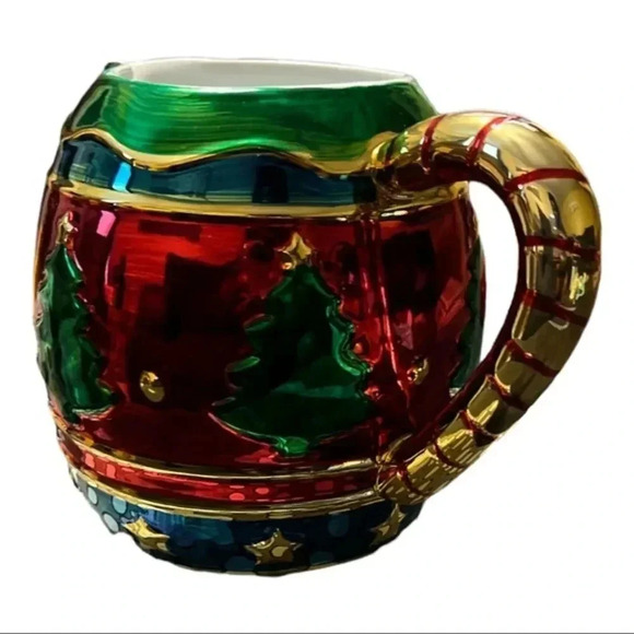 Vintage Living Quarters Ornate Christmas Pitcher - Picture 1 of 12
